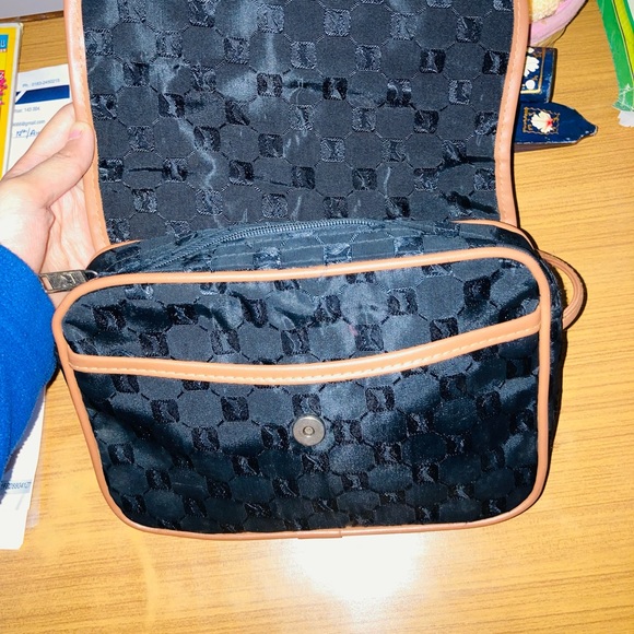 Imported Italian Black Hand Bag Genuine Contessa Da Vinci Di Roma - Picture 6 of 7